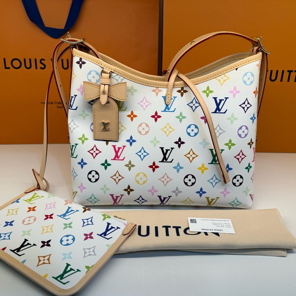New Louis Vuitton LV x TM Murakami Carry All PM M13661 100% Authentic - Picture 1 of 11